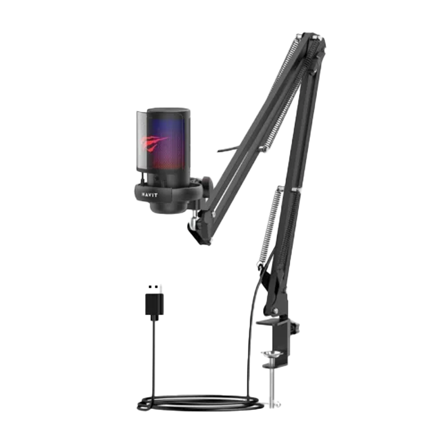 Microfono Mas Brazo Hidraulico Rgb