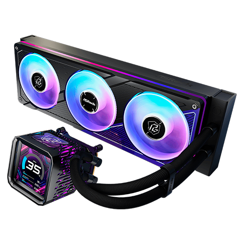 Phantom Gaming 360 Lcd Aio Liquid Cooler, 3.4" Lcd Display